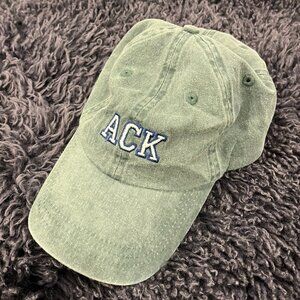 Unisex Washed Green Baseball Cap